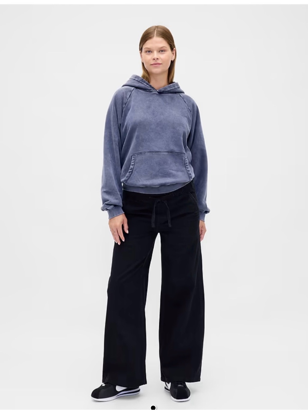 Gap Maternity Full Panel Easy Wide-Leg Jeans